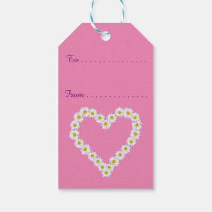 Etiqueta Para Presente Chic Daisy Chains em Rosa, Tags de Presente Person