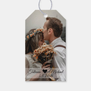 Etiqueta Para Presente chic elegante clássico da caligrafia do casamento