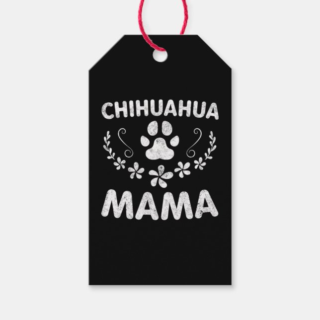 Etiqueta Para Presente Chihuahua Mama (Frente)