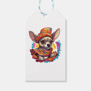 Etiqueta Para Presente Chihuahua  México  Cinco de Maio  Cachorro Engraça
