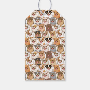 Etiqueta Para Presente Chihuahua Pattern