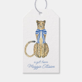 Etiqueta Para Presente Chinoiserie Watercolor Arco Cheetah Gift Tags