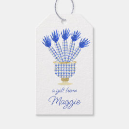 Etiqueta Para Presente Chinoiserie Watercolor Carrots Chic Gift Tags