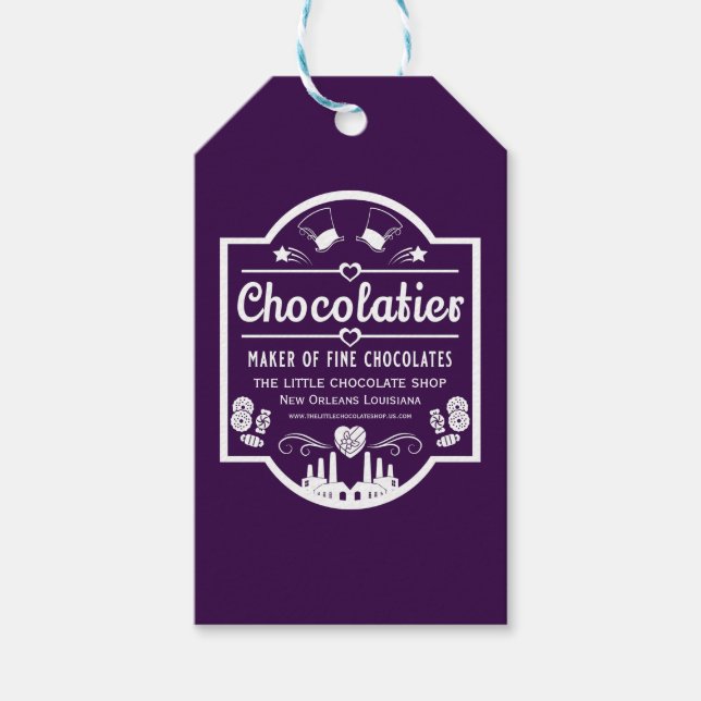 Etiqueta Para Presente Chocolatier (Frente)