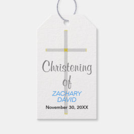 Etiqueta Para Presente Christening do nome Silver Cross Blue