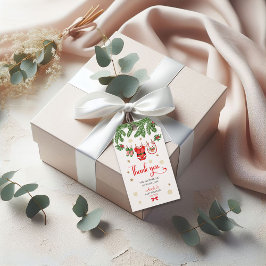 Etiqueta Para Presente Christmas Baby Shower Gift Tag Santa Baby Holiday