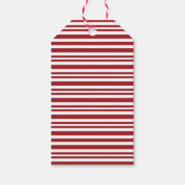 Etiqueta Para Presente Christmas Candy Cane Stripes