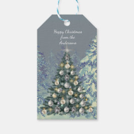 Etiqueta Para Presente Christmas Gift Tag - Winter Forest Snow
