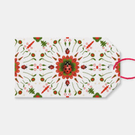 Etiqueta Para Presente Christmas Ladybug Red White Green Holiday