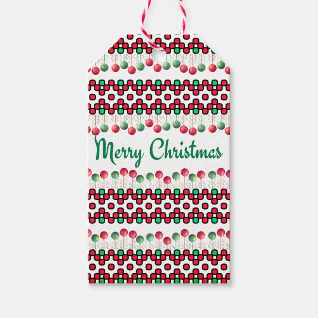 Etiqueta Para Presente Christmas Napkins (Frente)