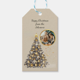 Etiqueta Para Presente Christmas Photo Custom Gift Tags