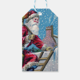 ETIQUETA PARA PRESENTE CHRISTMAS TAG RETRO SANTA CLAUS