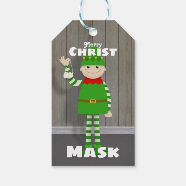 Etiqueta Para Presente Christmask (Frente)