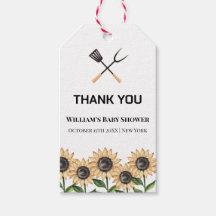 Churrasco Russo Moderno Chá de fraldas de Girassol