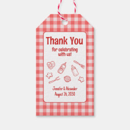 Etiqueta Para Presente Churrasco Vermelho Baby Shower BBQ