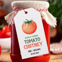 Chutney de Tomate Caseiro com padrão de tomate ver