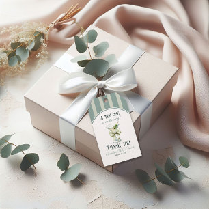 Etiqueta Para Presente Chuva de Amor Minimalista Retro Tini One Martini B