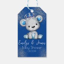 Chuva de Bebê Príncipe Urso Azul Brilhante Meninos
