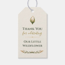 Chuva de Bebê Sage Wildflower Obrigado