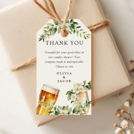 Etiqueta Para Presente Chuva de Bolhas e Cerveja para Casais