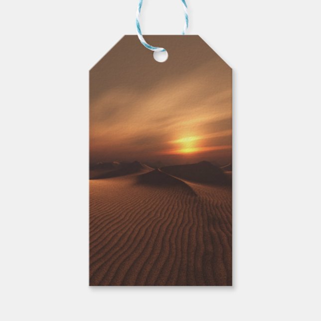 Etiqueta Para Presente Chuva de Deserto (Frente)