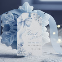 Chuva de Flocos de Neve Azul Baby Shower