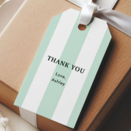 Etiqueta Para Presente Chuva de Noiva Cabana Listra Verde Mar