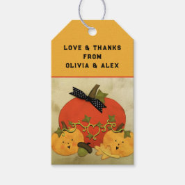 Etiqueta Para Presente Chuva de Noiva de Halloween de Outubro