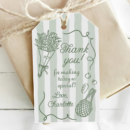 Etiqueta Para Presente Chuva de Noiva Handrawn Fresh Off the Market