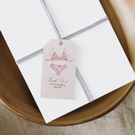 Etiqueta Para Presente Chuva de Noiva Lingerie Blush