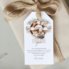 Etiqueta Para Presente Chuva de Noiva na Praia Personalizada