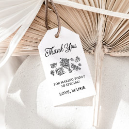 Etiqueta Para Presente Chuva de Noivas Fresh Off The Market, Mercado de P