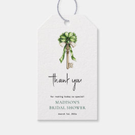 Etiqueta Para Presente Chuva de Presentes Água-forte Dourada Chave & Trev