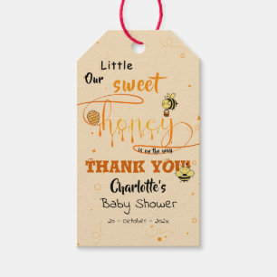 Etiqueta Para Presente Chuveiro de Bebê Fofa Doce Mel & Olhinho Kawaii