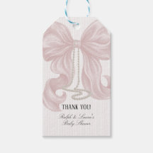 Chuveiro de Bebê Menina Pérola Arco Obrigada