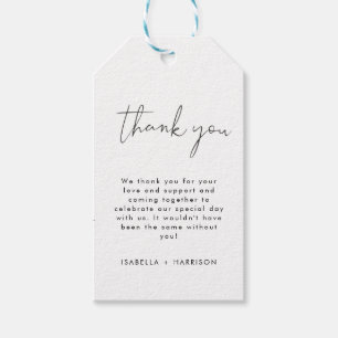 Etiqueta Para Presente Chuveiro de noiva preto e branco elegante e retrô