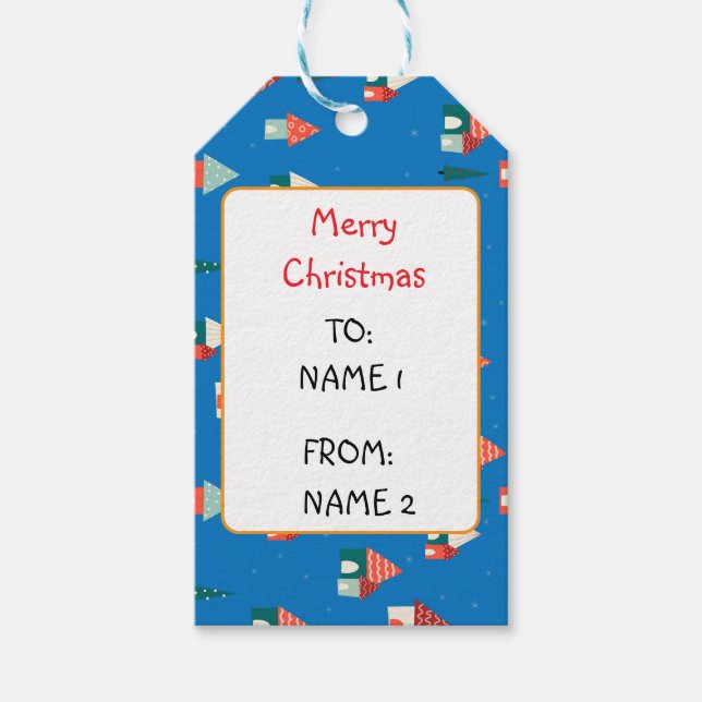 Etiqueta Para Presente Cidade Feliz de Natal (Frente)