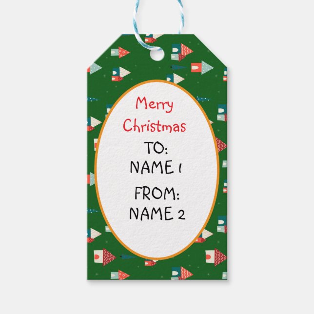 Etiqueta Para Presente Cidade Feliz de Natal (Frente)