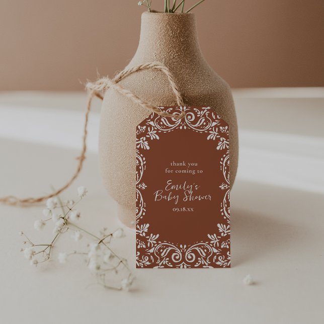 Etiqueta Para Presente Cielito Lindo Mexicano Papel Picado Talavera (Criador carregado)