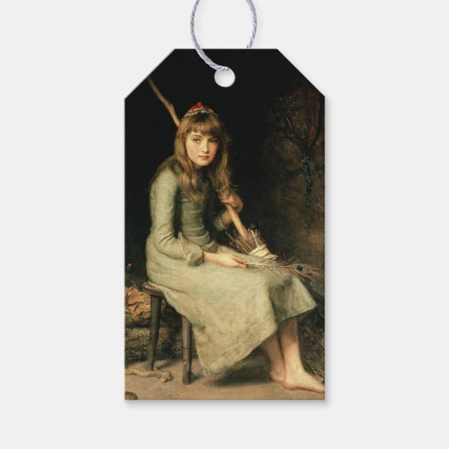 Etiqueta Para Presente Cinderella (por John Everett Millais) (Frente)