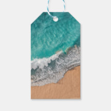 Cinza Azul Brilhante Oceano Curto Muro de Madeira