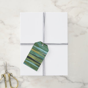 Etiqueta Para Presente cinza azul e abstrato verde