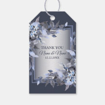 Cinza festa de casamento Azul Floral Marinho Moder