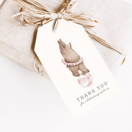 Etiqueta Para Presente Circo do Urso Moderno das Crianças | Favor de Aniv