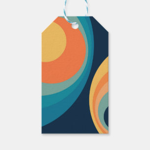 Etiqueta Para Presente Círculos retráteis coloridos design