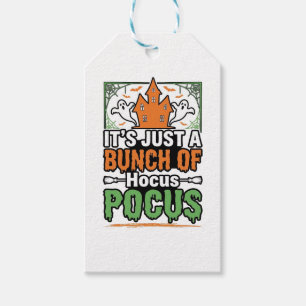 Etiqueta Para Presente Citação de Halloween Hocus Pocus Design Vetorial_1