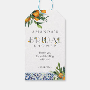 Etiqueta Para Presente Citrus Chá de panela Favor laranjas azulejos Dag.