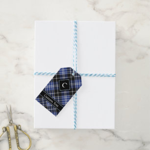 Etiqueta Para Presente Clan Clark Tartan