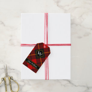 Etiqueta Para Presente Clan Wallace Tartan Gift Tags