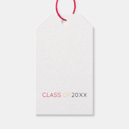 Etiqueta Para Presente Classe de 2025 "Formando School Colors Modern Fund